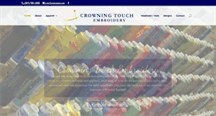 Desktop Screenshot of crowningtouchembroidery.com